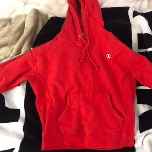 red champion hoodie